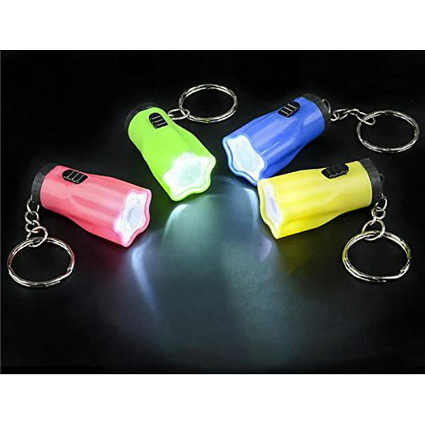 2X Mini Super Bright Light LED Camping Key Ring Keychain Flashlight Torch F1